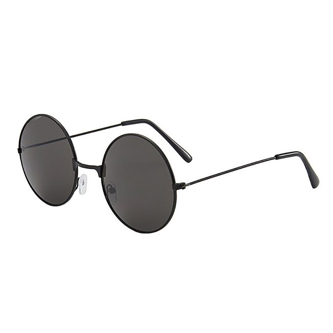 Round Retro Sunglasses-Blue
