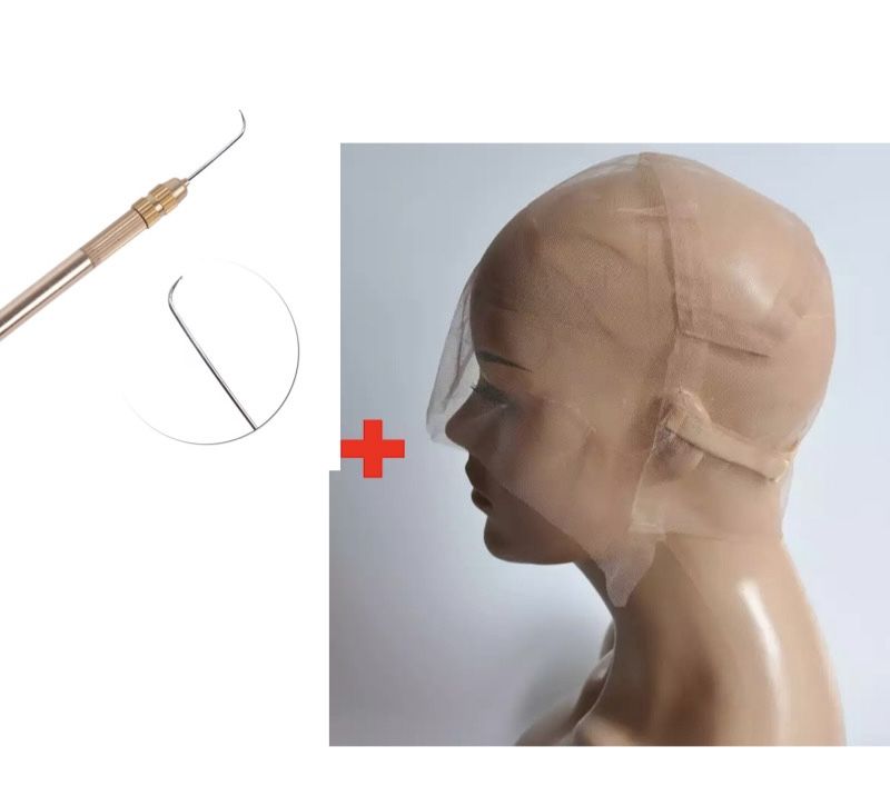 Full Swiss Lace Wig Cap And Ventilating Needle