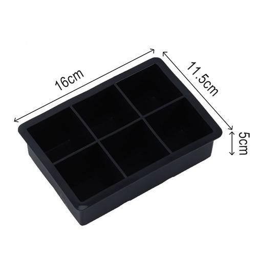 Large Ice Cube Mould Big Square Ice Tray Silicone Ice Maker Mold Whiskey Hockey Cocktail Diy Bar Pub Wine Ice Blocks Maker Model