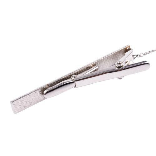 Mens Plain Silver Chrome Stainless Steel 6CM Standard Tie