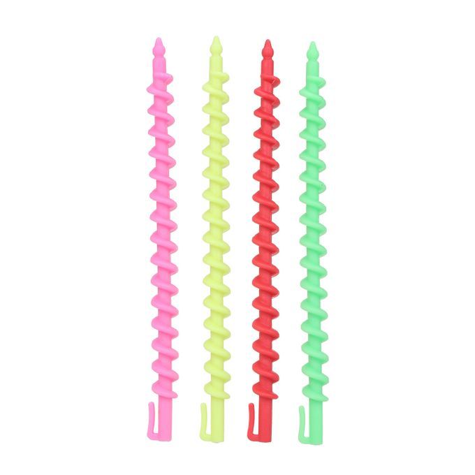 20Pcs Hair Rollers Spiral Rod Plastic Hairdressing Spiral