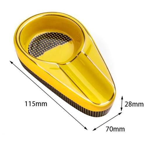 Ceramic Cigar Ashtray Single Cigar Holder Round Ash Slot  Tobacco Cigarette Ashtray Cigar Gadgets With Gift Box