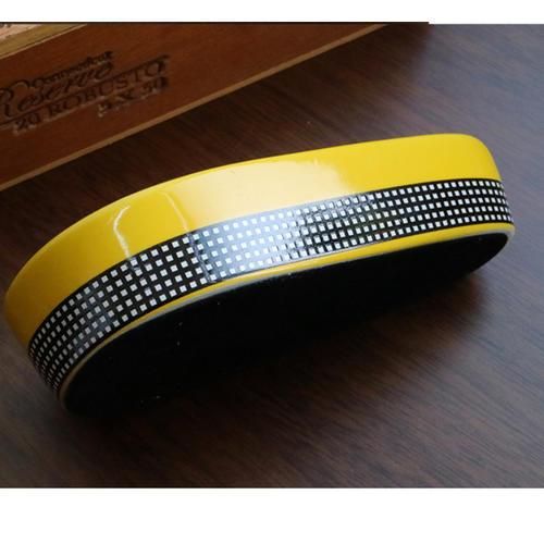 Ceramic Cigar Ashtray Single Cigar Holder Round Ash Slot  Tobacco Cigarette Ashtray Cigar Gadgets With Gift Box