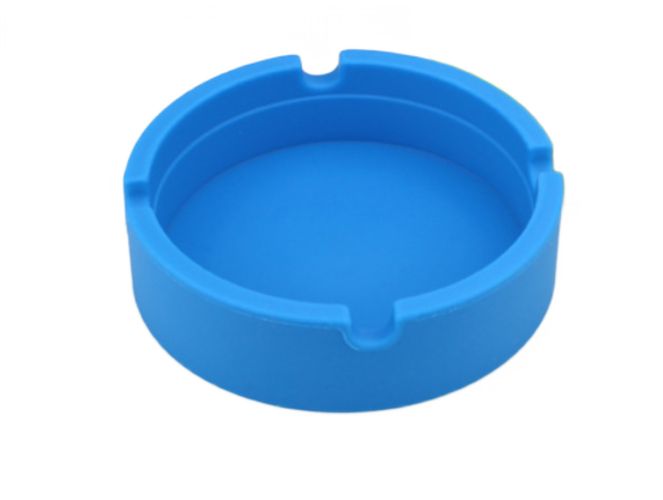 Creative Portable Rubber Silicone Round Ashtray Durable Soft Eco Friendly Ashtray Ash Tray Holder  Home Supplies