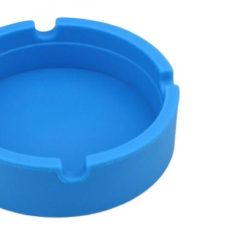 Creative Portable Rubber Silicone Round Ashtray Durable Soft Eco Friendly Ashtray Ash Tray Holder  Home Supplies