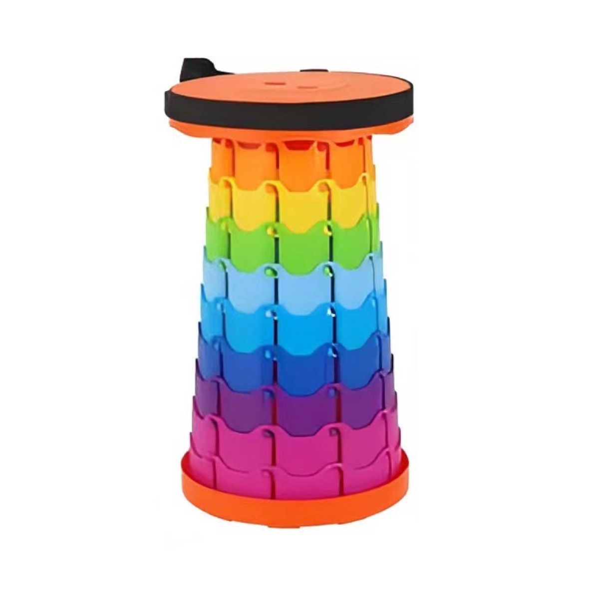 Camping Stool Portable Outdoor Folding Fishing Chair Orange