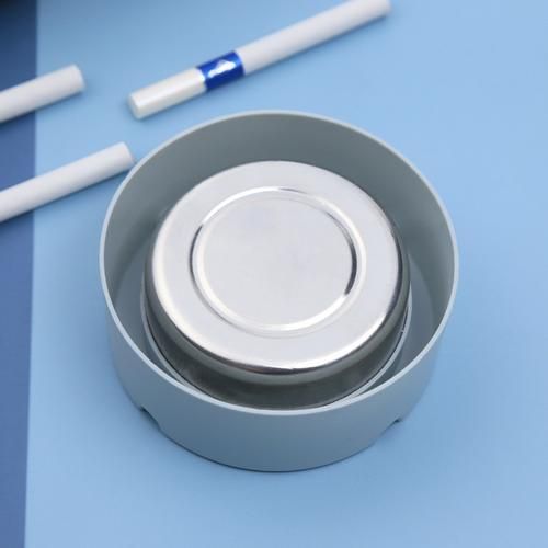 Round Ashtray Holder Cigar Ashtrays Ash Tray Home Office Living Room Toilet Bedroom Tobacco Tool