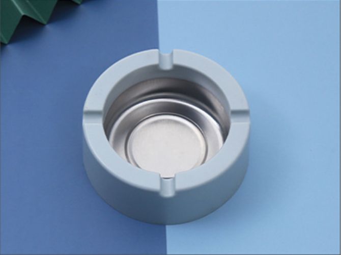 Round Ashtray Holder Cigar Ashtrays Ash Tray Home Office Living Room Toilet Bedroom Tobacco Tool