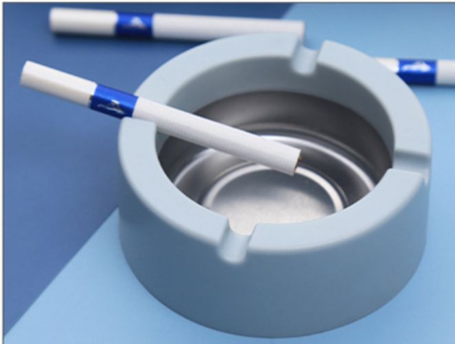 Round Ashtray Holder Cigar Ashtrays Ash Tray Home Office Living Room Toilet Bedroom Tobacco Tool