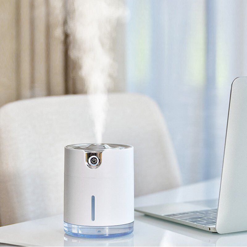 300ml Ultrasonic Humidifier 2000mAh Operated USB Rechargeable PortableAroma Air Difuser Essential Oil Mist Maker Antique White