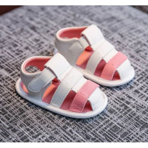 Unisex Newborn Infant Baby Girls/Boys Sandals - Pink/White
