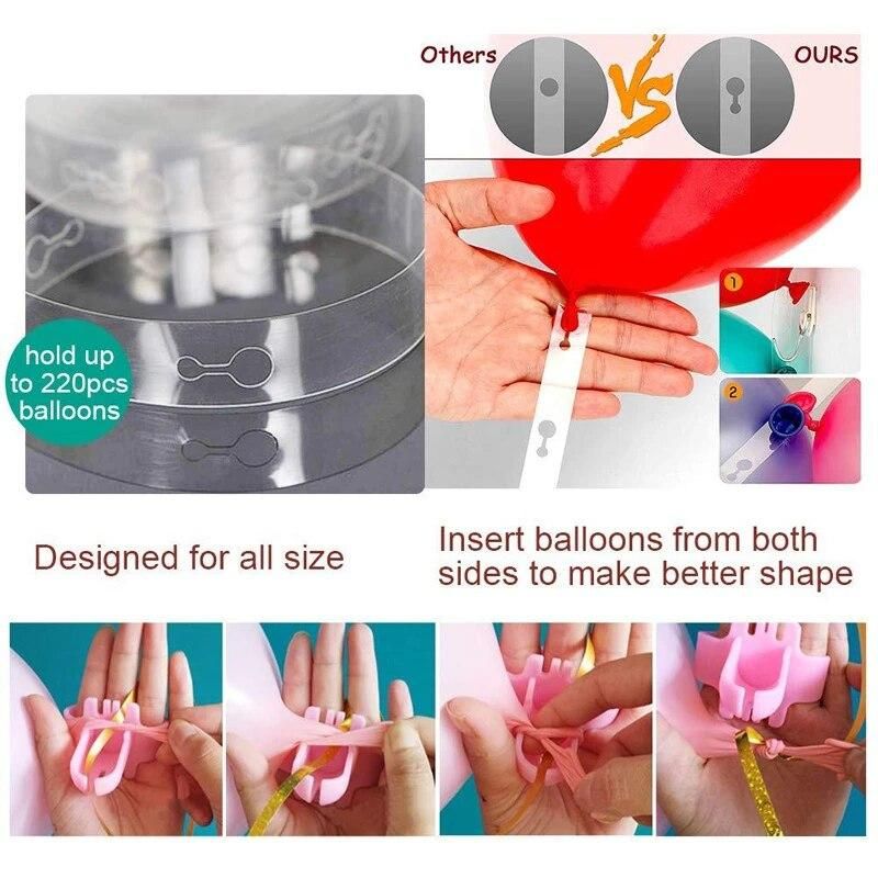 144pcs Foil Ballon Decoration Wedding Baby Shower Party Supplies Pink White Balloon Arch Garland Set LOVE Star Heart Shaped