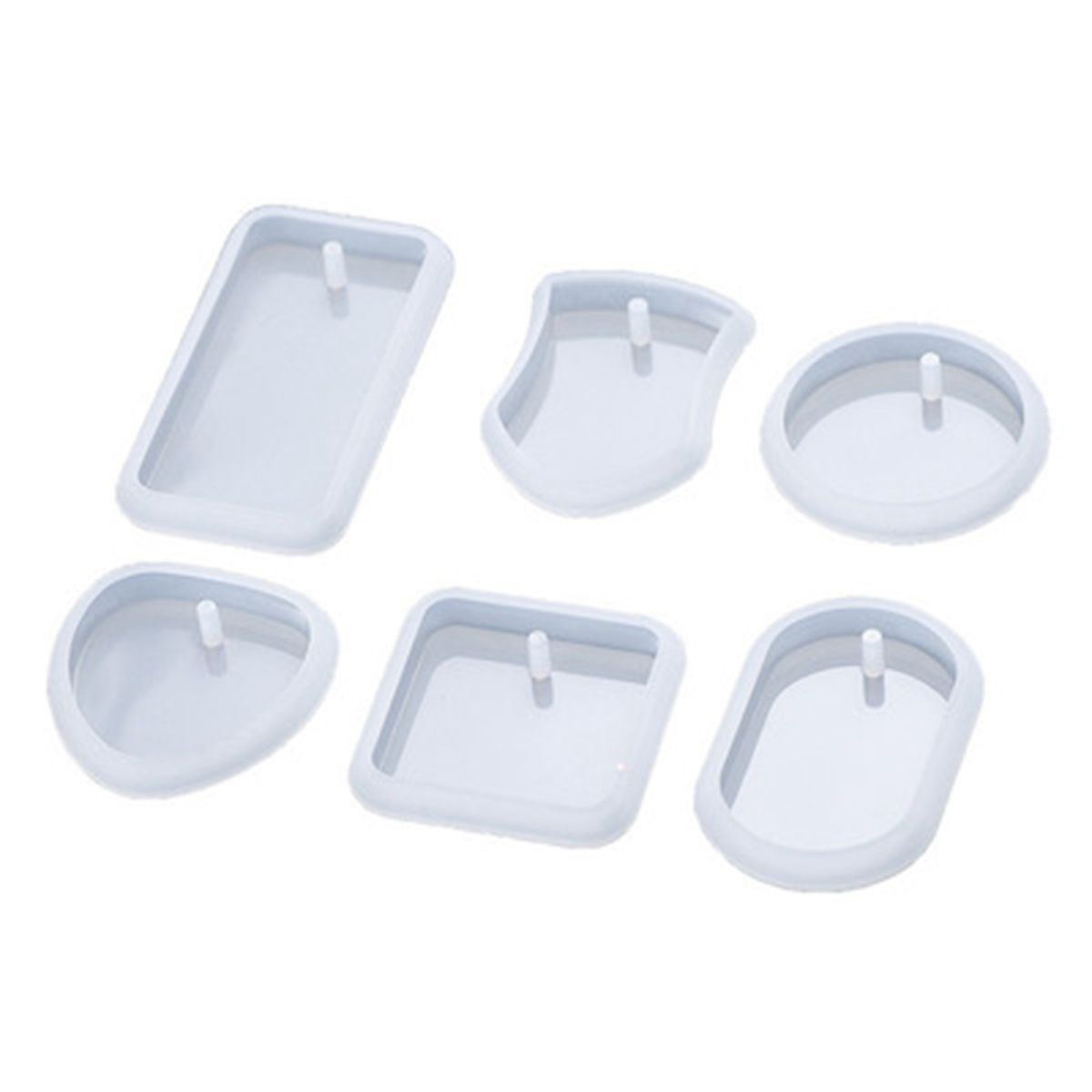 DIY Keychain Pendant Silicone Mold Set Crystal Epoxy