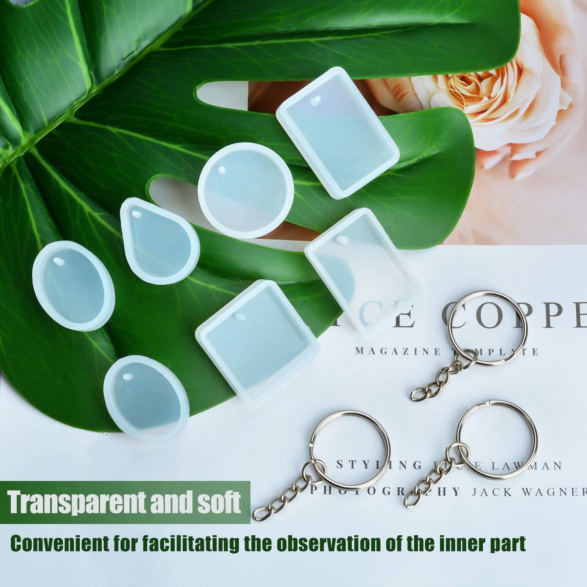 Resin Molds for Jewelry, 20 Pcs Silicone Resin Earring