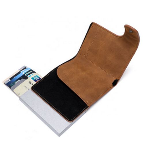 Unisex Pop Up Leather Credit Atm Card Holder