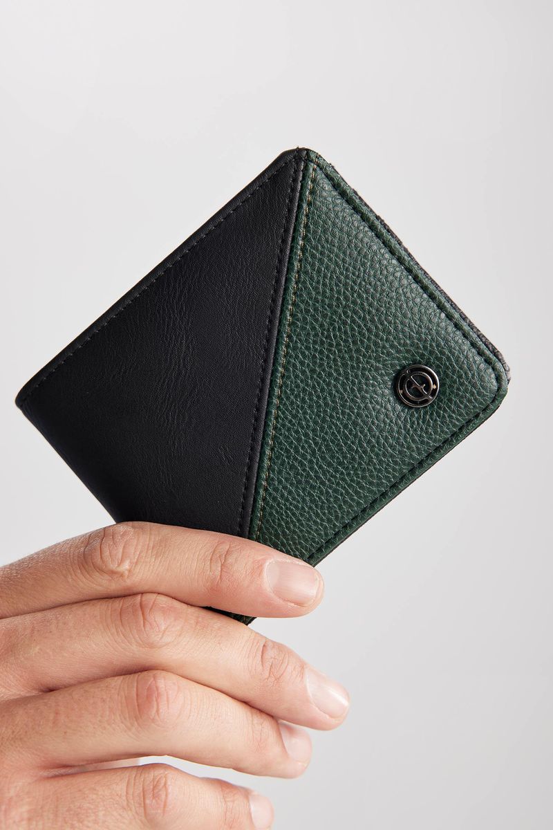 Man Casual Wallet - Black