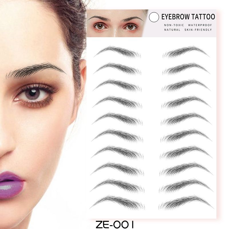 Tattoo Eyebrow Stickers Waterproof Eyebrow 3D