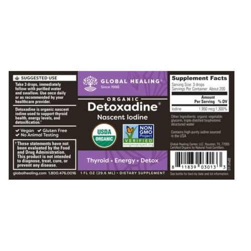 Detoxadine Certified Organic Nascent Iodine 29 Ml