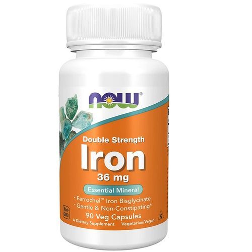 Iron 36Mg, Double Strength, Non-Constipating Essential Mineral, 90 VegCapsules