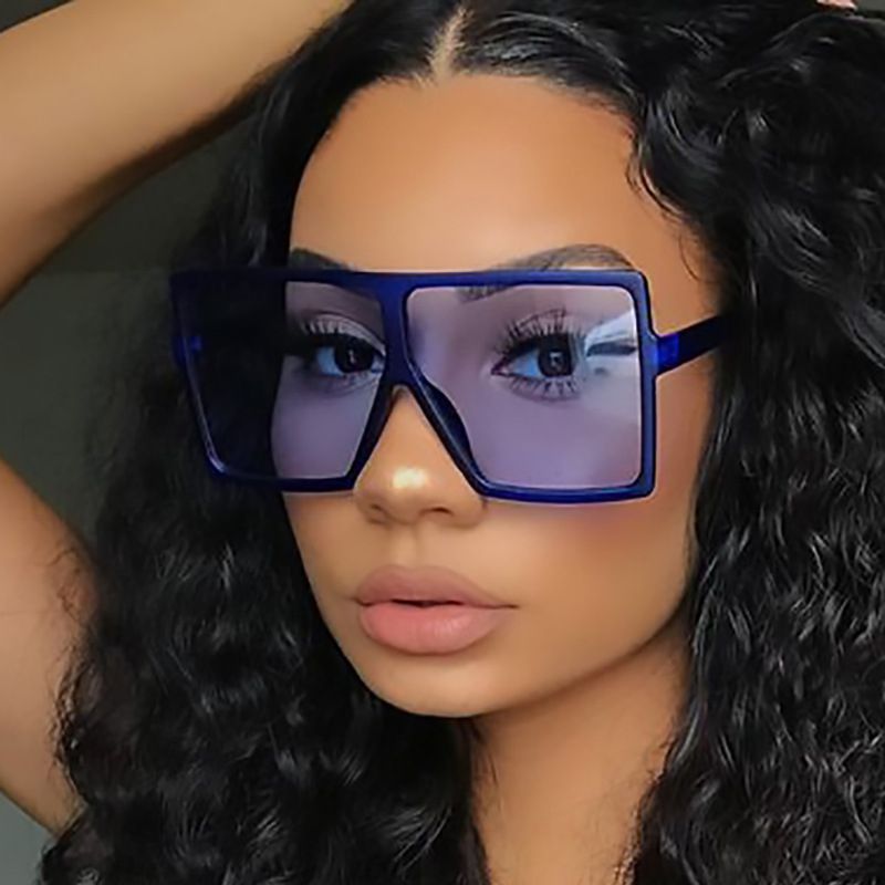 Ladies Sunglasses Retro Oversized Square Shaped Elegant