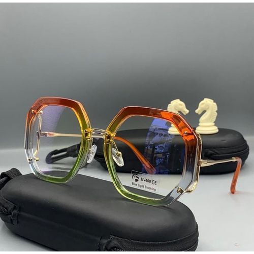 Classic Colorful Eye Glass For Ladies With Glass Case