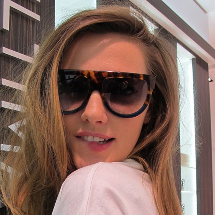 Unique Half Rim Bold Sunglasses- Leopard Print