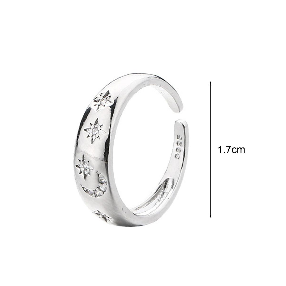Promise Ring Creative Moon Stars Promise Ring Golden