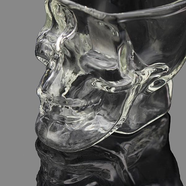KCASA 100ml Clear Head Gl Cup Skull Vodka Whiskey Wine Mugs Creative Transparent Bar Gl Cups Drinkware Gift