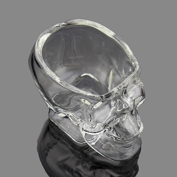 KCASA 100ml Clear Head Gl Cup Skull Vodka Whiskey Wine Mugs Creative Transparent Bar Gl Cups Drinkware Gift