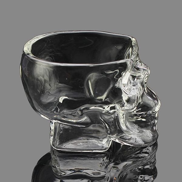 KCASA 100ml Clear Head Gl Cup Skull Vodka Whiskey Wine Mugs Creative Transparent Bar Gl Cups Drinkware Gift