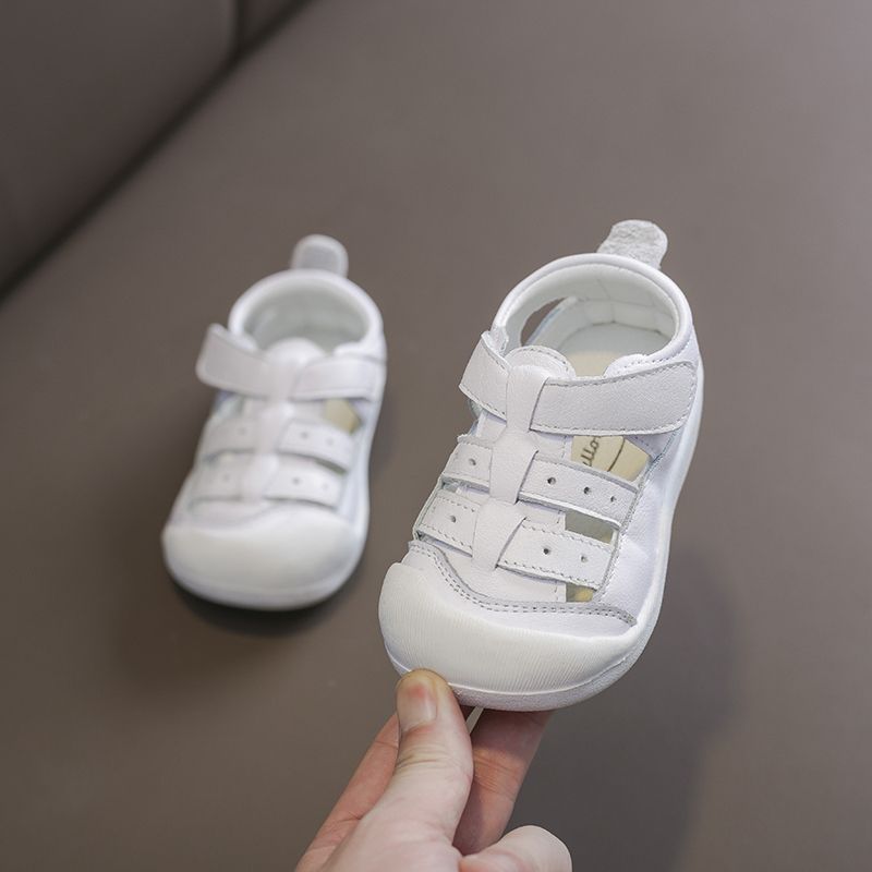 Summer Baby Boys Girls Sandals Infant Toddler Shoes Children Anti-collision Sandals Outdoor Soft Bottom Kids Casaul Beach Shoes White