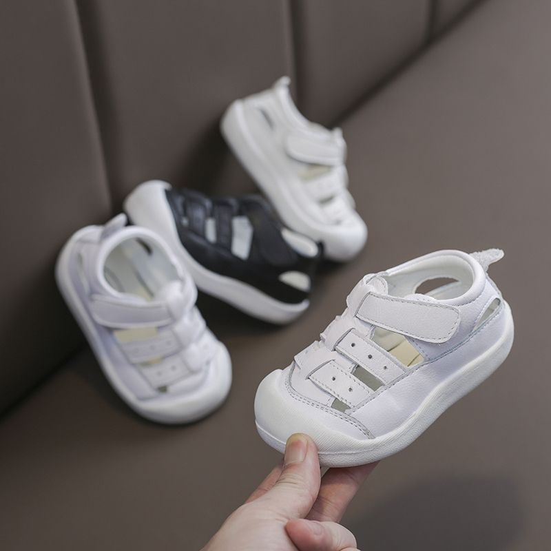 Summer Baby Boys Girls Sandals Infant Toddler Shoes Children Anti-collision Sandals Outdoor Soft Bottom Kids Casaul Beach Shoes White