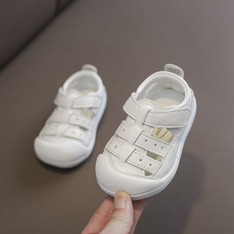 Summer Baby Boys Girls Sandals Infant Toddler Shoes Children Anti-collision Sandals Outdoor Soft Bottom Kids Casaul Beach Shoes White