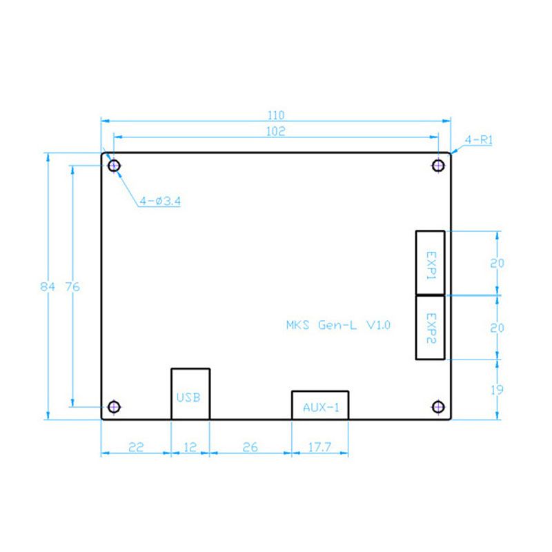 Main Board WIFI Module, MKS GEN-L ,Starter Kits TouchScreen Display TFT