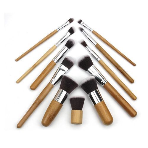 Bamboo Make Up Brush Set (11 Pieces Set)