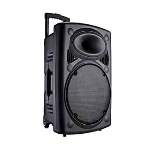 15 Inches Rechargeable Bluetooth Speaker With Amplifier, 2 Wireless Microphones, Radio And USB - P. A System