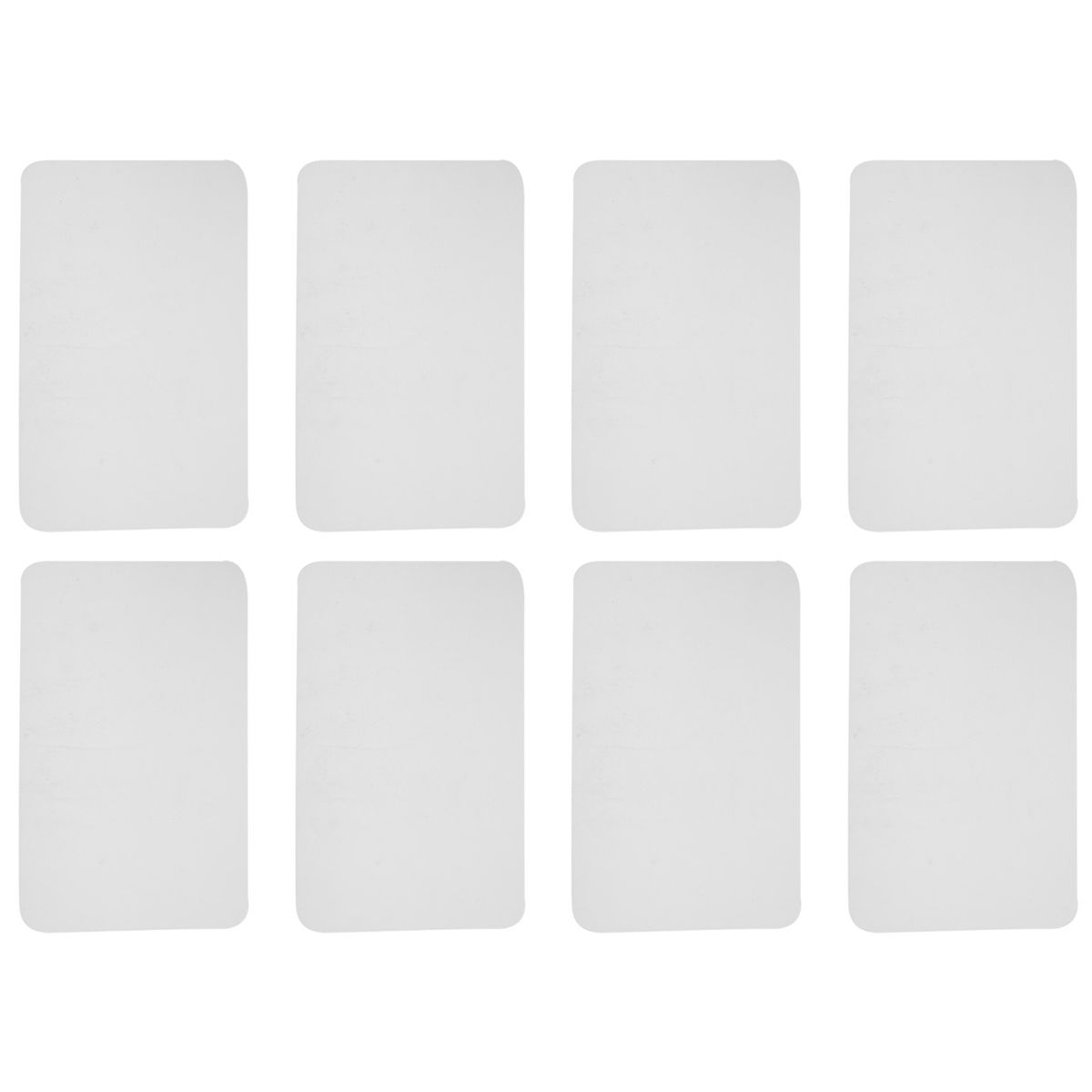 8 Transparent P Mats Washable White Dining Table P Mat Plastic Non- Heat Resistant