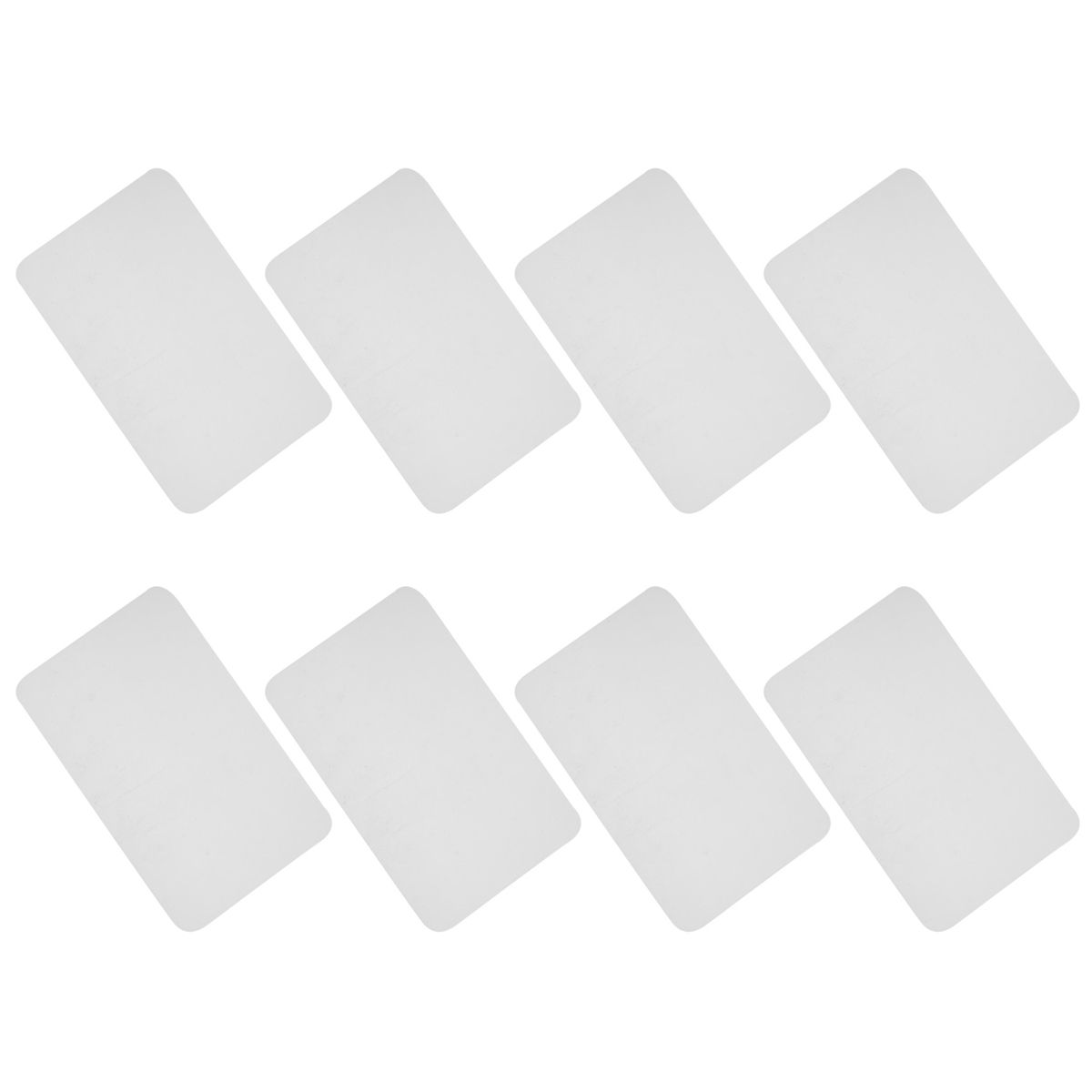 8 Transparent P Mats Washable White Dining Table P Mat Plastic Non- Heat Resistant