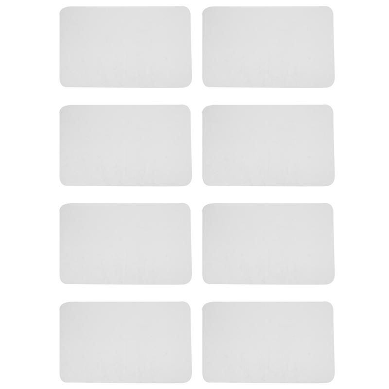 8 Transparent P Mats Washable White Dining Table P Mat Plastic Non- Heat Resistant