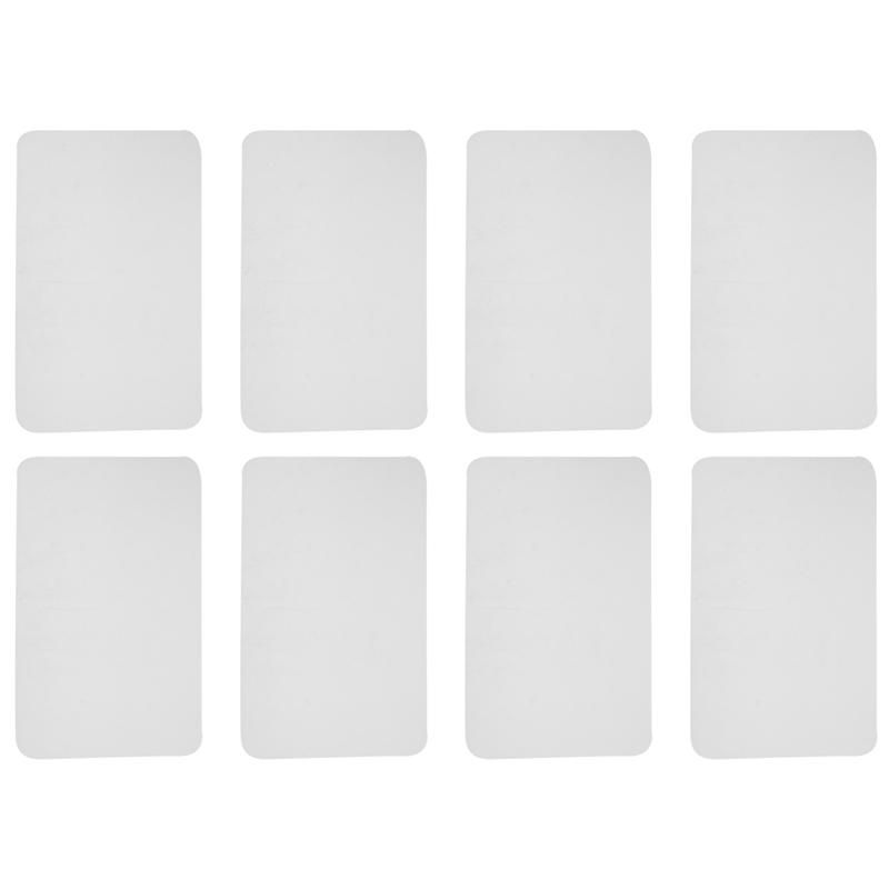 8 Transparent P Mats Washable White Dining Table P Mat Plastic Non- Heat Resistant