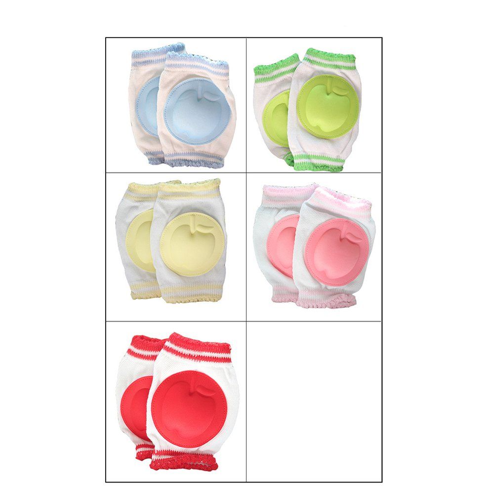 MT Learn To Crawl Non-slip Candy Color Socks Set Baby Toddler Knee Pads-random