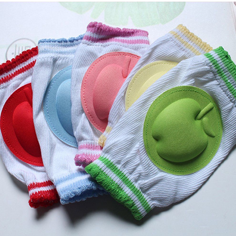 MT Learn To Crawl Non-slip Candy Color Socks Set Baby Toddler Knee Pads-random