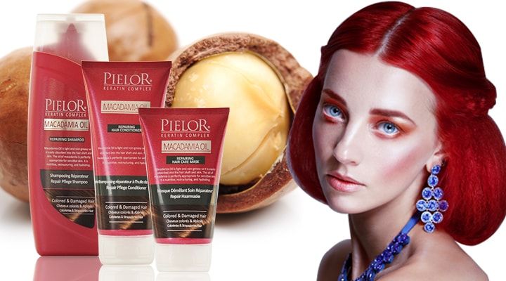 Keratin Shampoo Macadamia Oil For Dyed Damaged Hair - 400ml