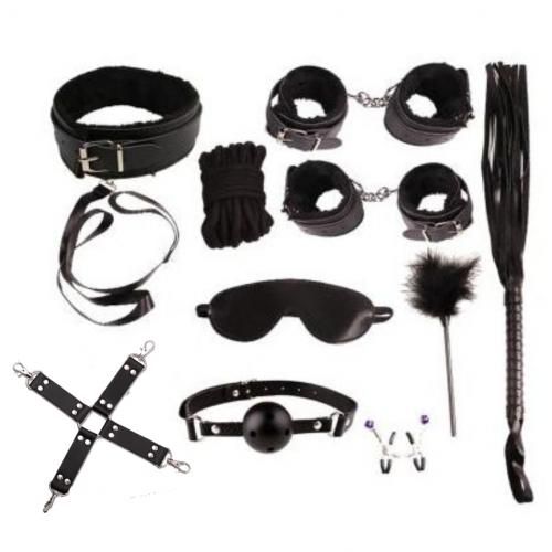 Bondage Set Bdsm - 10Pcs BDSM Kit