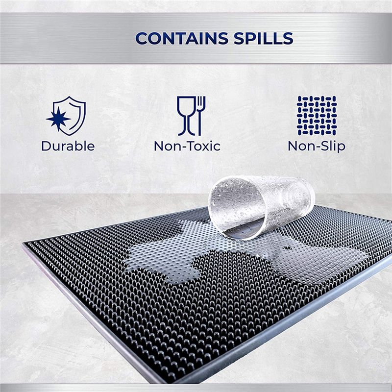 Bar Mat Coffee Maker Countertop Spill Mats Bar Service Mat(B