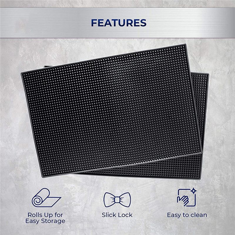 Bar Mat Coffee Maker Countertop Spill Mats Bar Service Mat(B