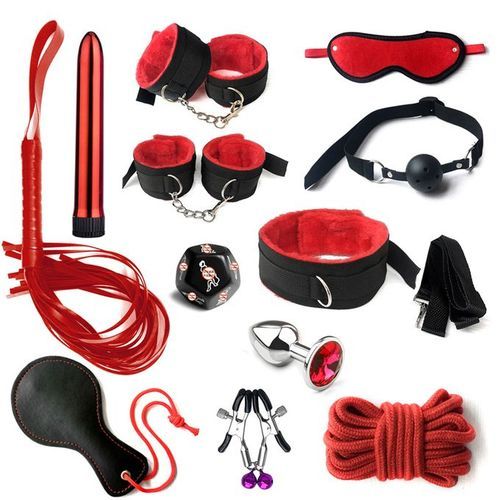BDSM Sex Bondage Set Restraints Games 12 Pcs Kit