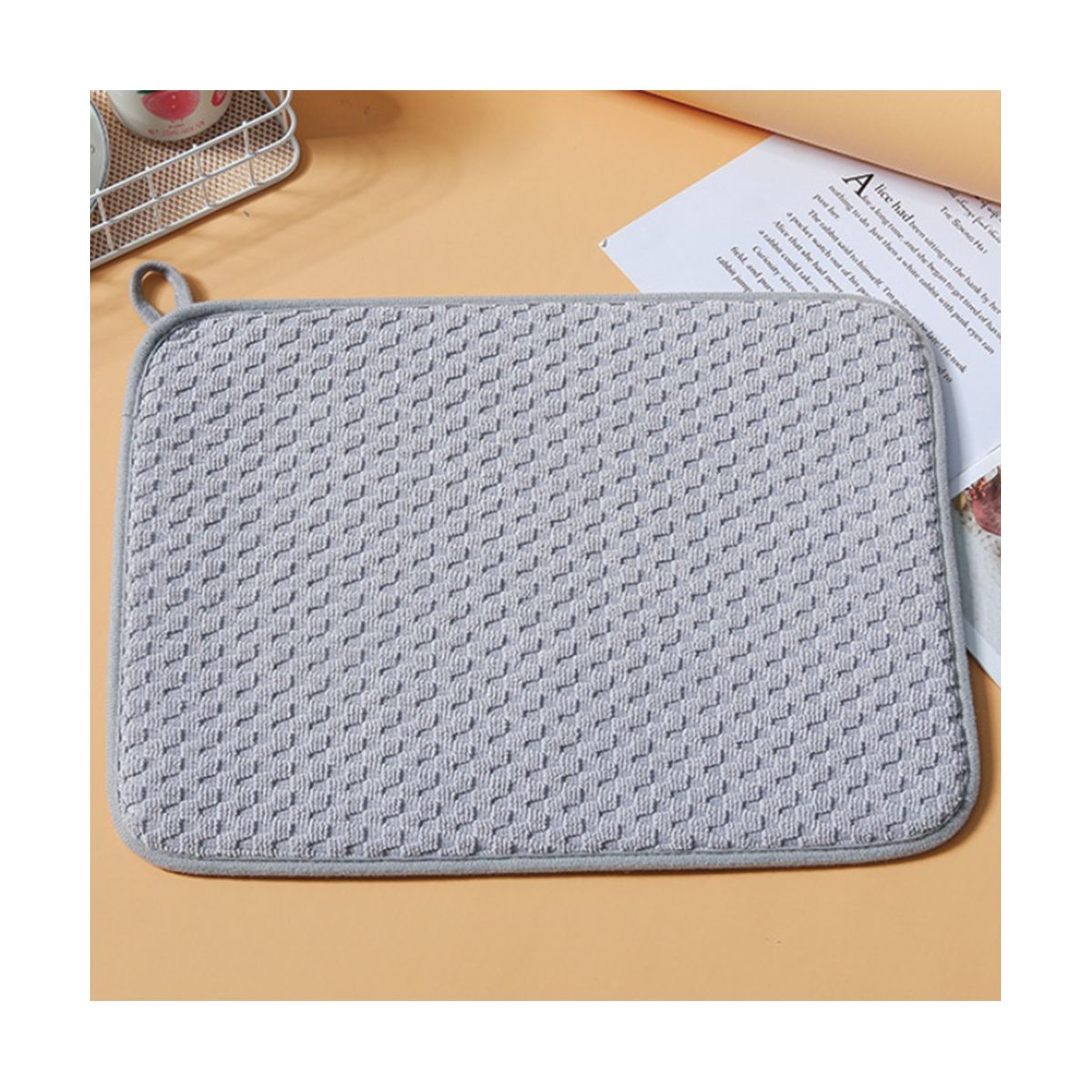 Microfiber Dish Drying MatAbsorbent Dish Drainer Kitchen CounterSuper Absorbent Dish Drying Pads 20X15 InchB