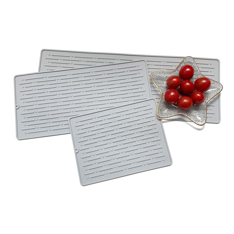 Silicone Square Dish Drying Mat Drain Pad Water Filter Table Pmat Kitchen Heat Resistant Protection Durable A