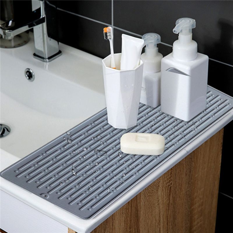 Silicone Square Dish Drying Mat Drain Pad Water Filter Table Pmat Kitchen Heat Resistant Protection Durable A